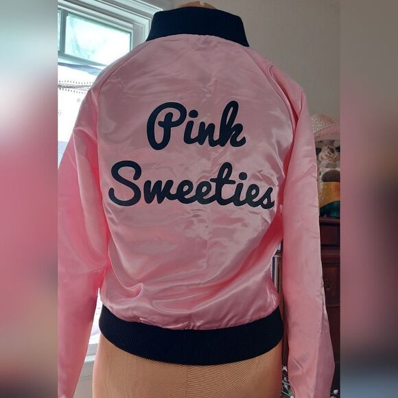 Sock Hop Pink Sweeties Jacket Size M - Picture 1 of 10